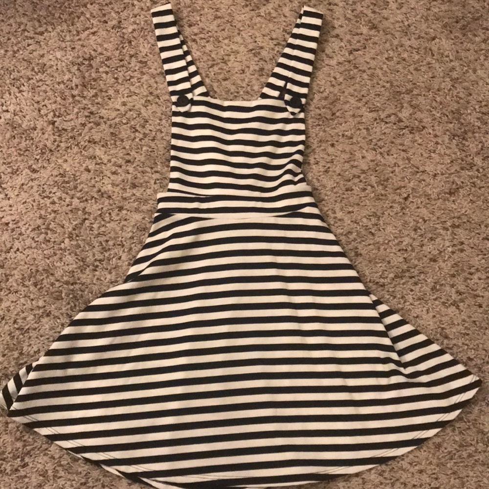 Striped Suspender Jumper